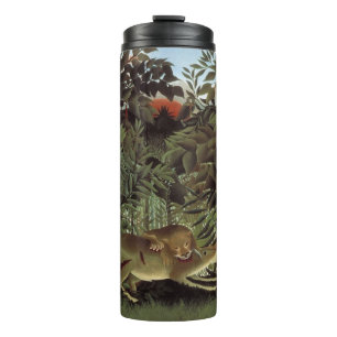 Bouteilles Isothermes Culbuteur affamé d'art du lion de Rousseau