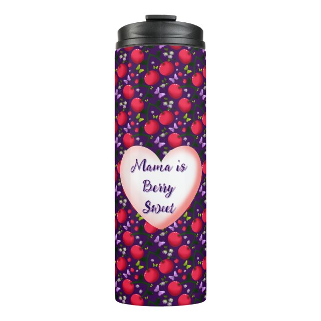 Bouteilles Isothermes Custom and personalized Cute Cherry Butterfly  (Devant)