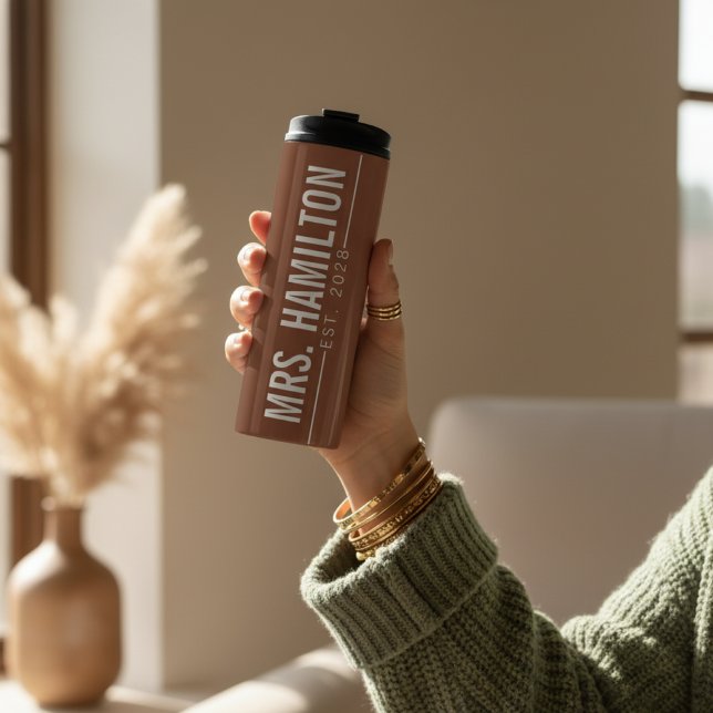 Bouteilles Isothermes Custom Anniversary Tumbler for Husband and Wife (Custom Name Thermal Tumbler – Anniversary Gift for Husband, Wife or Couples)