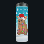 Bouteilles Isothermes Custom Christmas Boston terrier Head Santa Hat The<br><div class="desc">Un joli Terrier de Boston à thème Noël portant un casquette Père Noël avec des vacances de Noël et de la vibe en vedette. Contient un éclairage de Noël pour les décorations. En haut de la tête de Père Noël, vous pouvez mettre votre nom ou devis customisé pour rendre la...</div>