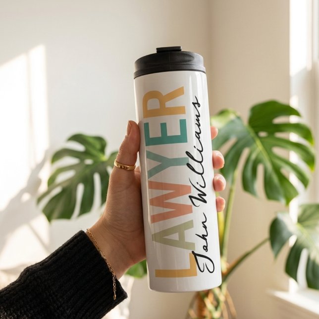 Bouteilles Isothermes Custom Lawyer Graduation Gift for Law Students (Custom Lawyer Graduation Gift for Coworkers, Custom Lawyer Graduation Tumbler Gift for Professionals)