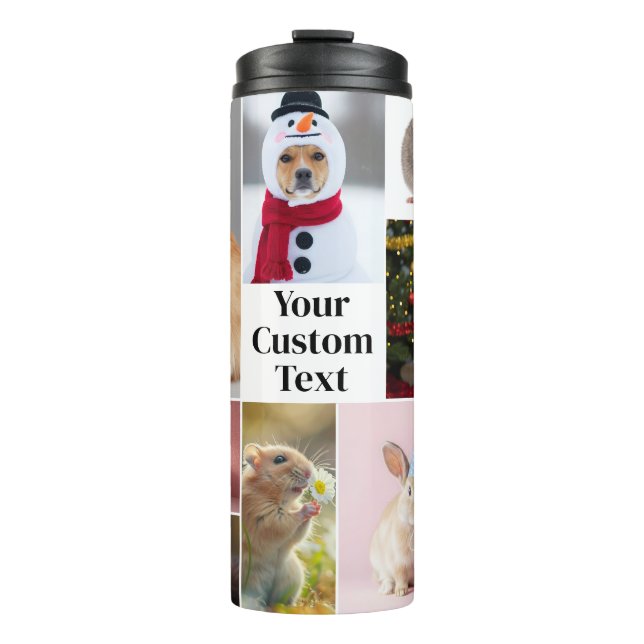 Bouteilles Isothermes Custom Pet Photo Tumbler | Add Photos & Text (Devant)