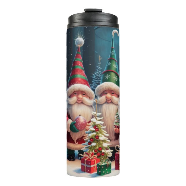 Bouteilles Isothermes Custom Santa Gnome Holiday Tumblr – Festive Gift (Devant)