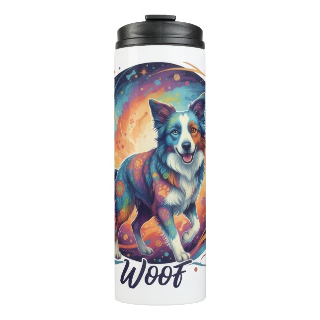 Bouteilles Isothermes Cute Artistic Puppy Design for Dog Lovers (Devant)