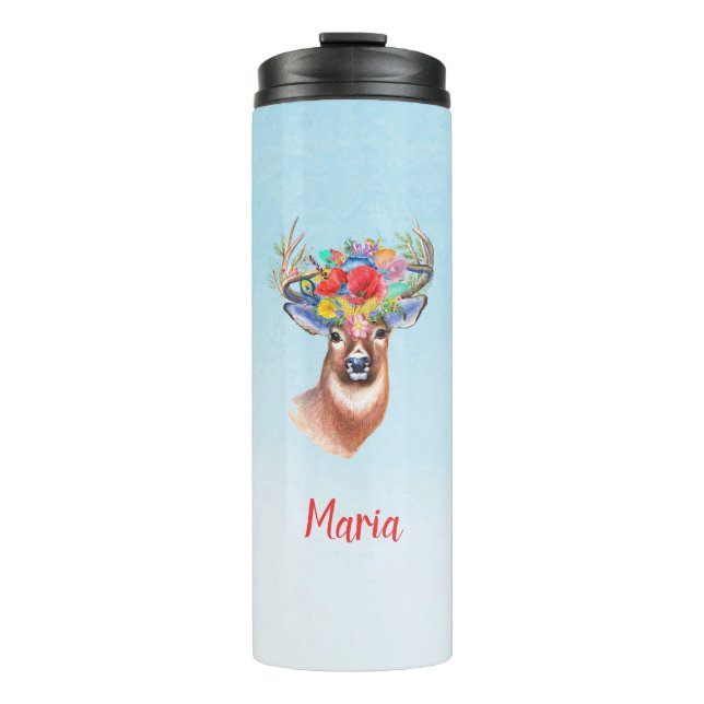 Bouteilles Isothermes Cute Boho Deer (Devant)