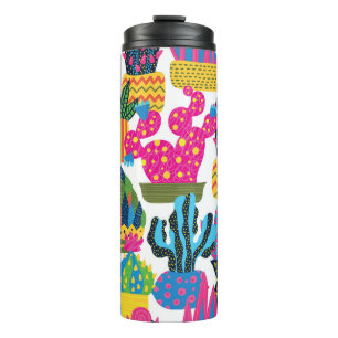 Bouteilles Isothermes Cute Cactus : Coloré Fun sans couture