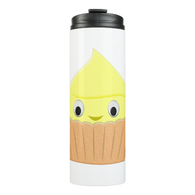 Bouteilles Isothermes Cute Cartoon Citron Cupcake (Devant)