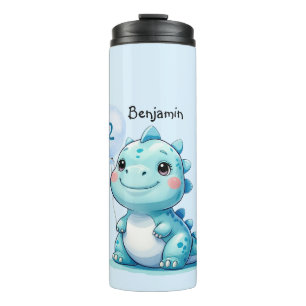 Bouteilles Isothermes Cute Dinosaur sauvage garçon Bonne fête d'annivers