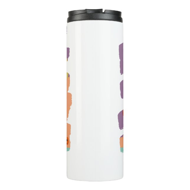 Bouteilles Isothermes Cute Fantôme d'Halloween et amis de bonbons (Dos)