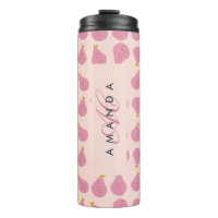 Cute Girly Feminine Pear Monogramme Cadeaux Initia