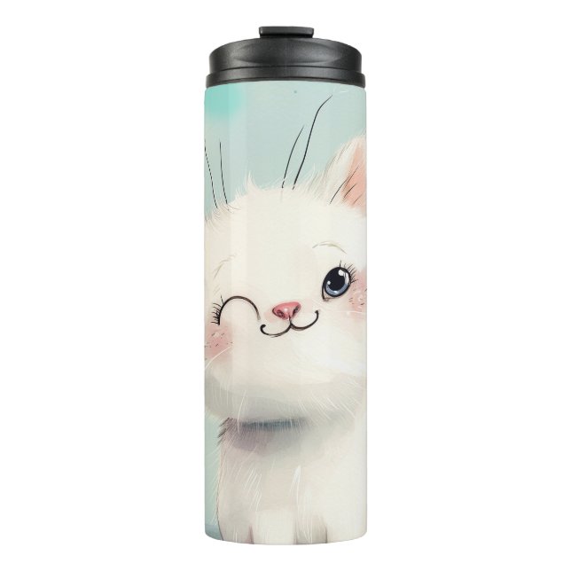 Bouteilles Isothermes Cute Kitten blanc (Devant)