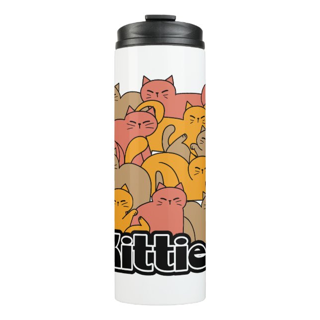 Bouteilles Isothermes Cute Kitties Design - Cat Art adorable (Devant)