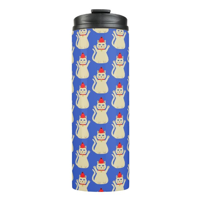 Bouteilles Isothermes Cute Noël Chat Motif (Devant)