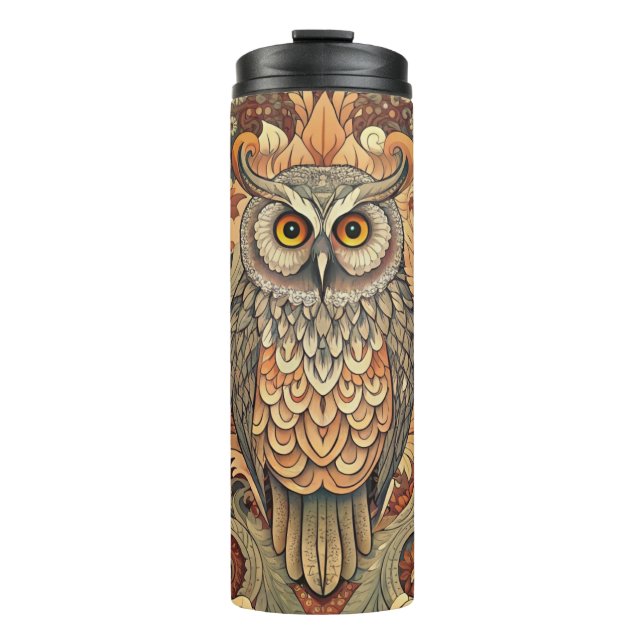 Bouteilles Isothermes Cute Owl Style William Morris (Devant)
