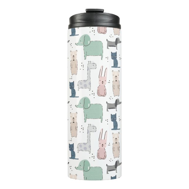 Bouteilles Isothermes Cute Pastel Baby Motif animal (Devant)