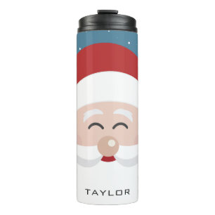 Bouteilles Isothermes Cute Père Noël nom personnalisé tumbler