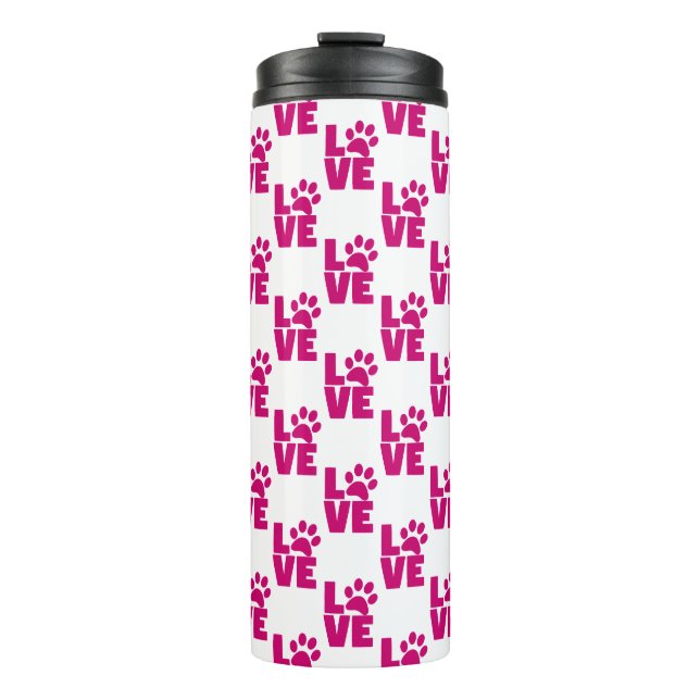 Bouteilles Isothermes Cute Pet Lover Thermal Tumbler - Unique Commuter  (Devant)