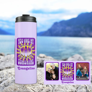Bouteilles Isothermes Cute Purple Mom Custom Sunshine Photo