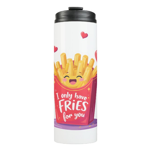 Bouteilles Isothermes Cute Valentine French Fries Pun (Devant)