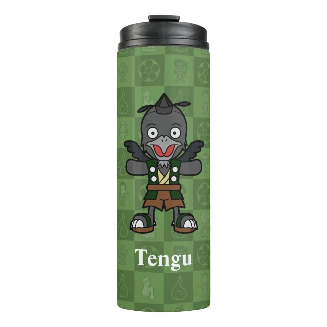 Bouteilles Isothermes Cute Yokai Karasu Tengu | Folklore japonais (Devant)