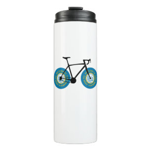 Bouteilles Isothermes Cyclisme sur le drapeau du Dakota du Sud