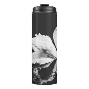 Bouteilles Isothermes Cygne nageant noir et blanc