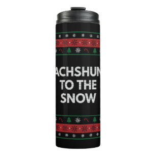 Bouteilles Isothermes Dachshund à l'Amoureux des chiens de Noël de neige