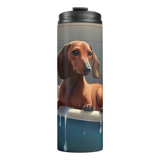 Bouteilles Isothermes Dachshund Bathtime Fun (Devant)