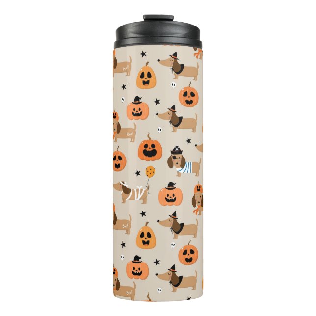 Bouteilles Isothermes Dachshunds en Halloween Costumes Motif (Devant)
