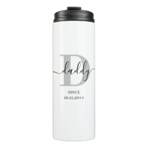 Bouteilles Isothermes Daddy Elegant Script Monogramme