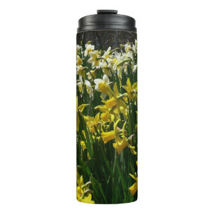 Bouteilles Isothermes Daffodiles jaunes et blancs Fleurs de printemps