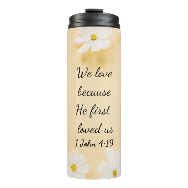 Bouteilles Isothermes Daisy Bible Verse (Devant)