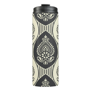 Bouteilles Isothermes Damas asiatiques traditionnelles, motif sans soudu