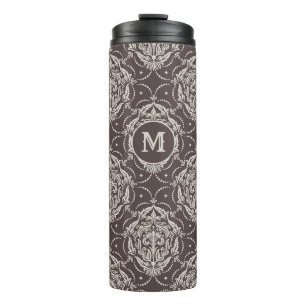 Bouteilles Isothermes Damask Patte personnalisé monogramme tumbler