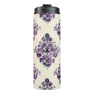Bouteilles Isothermes Damask Triangles : Vintage Abstrait Luxe.