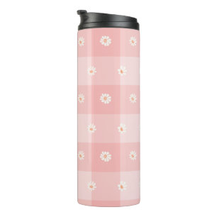 Bouteilles Isothermes Damier Pêche et Marguerite
