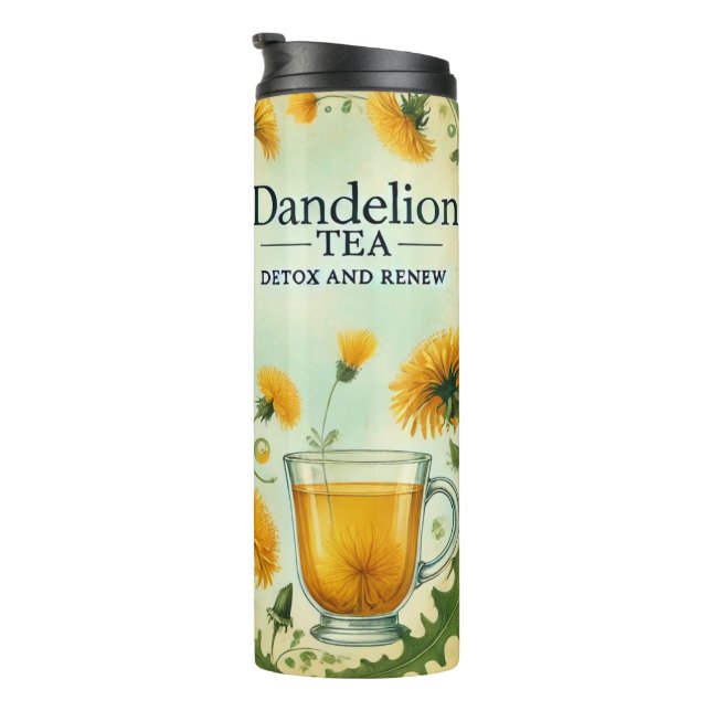 Bouteilles Isothermes Dandelion Tea Design Art AI (Tourné sur la droite)