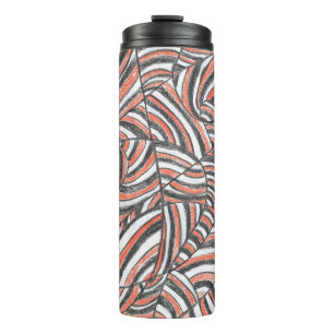 Bouteilles Isothermes Darya   Tasses thermiques en art abstrait dessiné 