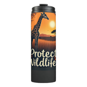 Bouteilles Isothermes Débardeur de girafe de la savane