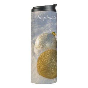 Bouteilles Isothermes Décorations de Noël nom personnalisé tumbler
