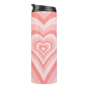 Bouteilles Isothermes Dégradé de cœur rose – Amour de fille mignon