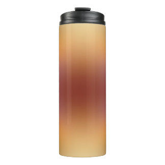 Bouteilles Isothermes dégradé de forme libre jaune marron sur tumbler th