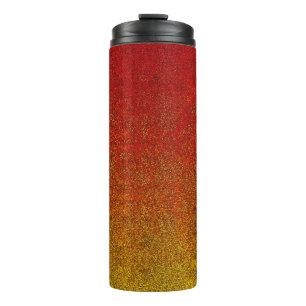 Bouteilles Isothermes Dégradé de la Parties scintillant de flamme tombée