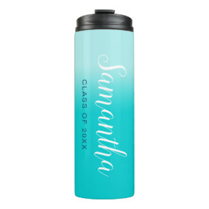 Bouteilles Isothermes Dégradé de turquoise clair à foncé pour l'année de
