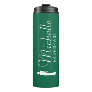 Bouteilles Isothermes Demoiselle d'honneur Rose Pâle Personnalisée