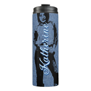 BOUTEILLES ISOTHERMES DENIM COWGIRL THERMAL TUMBLER PERSONNALISÉ