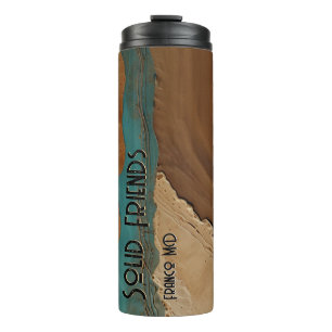Bouteilles Isothermes Desert Mirage Dune Oasis Terme Bronze Texte
