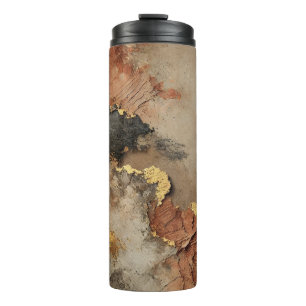 Bouteilles Isothermes Design d'art Abstrait luxueux Tons de terre et G