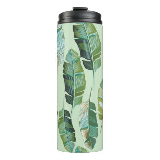 Bouteilles Isothermes Design de mode avec banane tropicale plantes