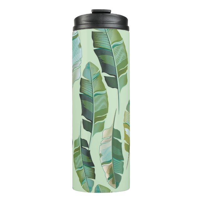 Bouteilles Isothermes Design de mode avec banane tropicale plantes (Devant)